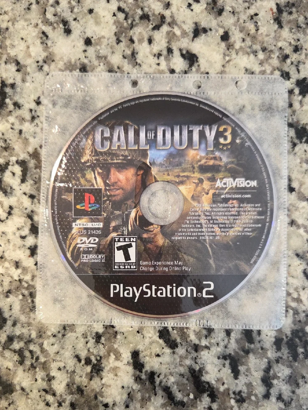 Call of Duty 3 (PS2) PlayStation 2 Game Disc - NO CASE